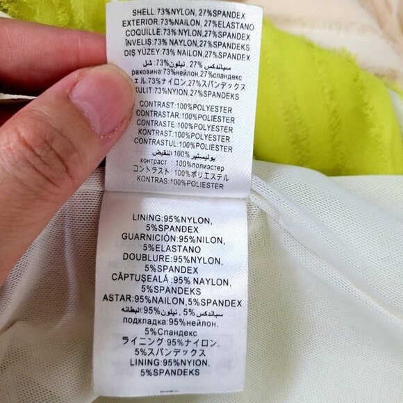 BEBE Peyton Colorblock Mini Bodycon Tier Cocktail Dress S - Picture 10 of 11